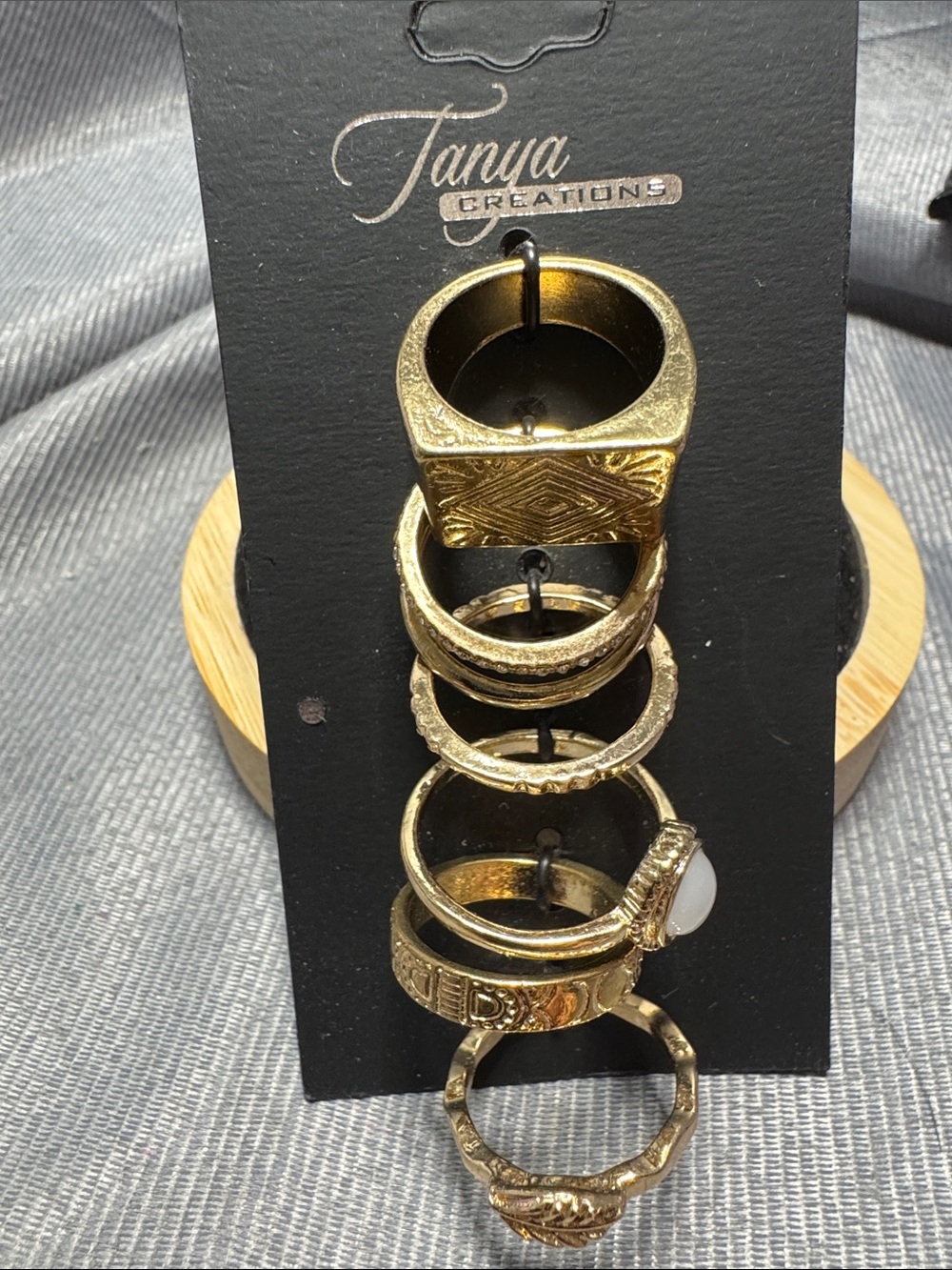 Gold-Tone Stackable Ring Set 7